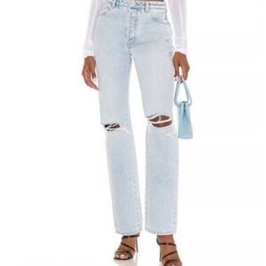 ROLLA'S Original High Rise Straight Leg Distressed‎ Jeans Women's Size 26